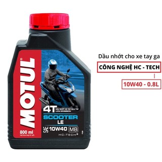 NHỚT XE MÁY TAY GA MOTUL SCOOTER LE 4T 10W40 800ml giá rẻ - Motul chính hãng
