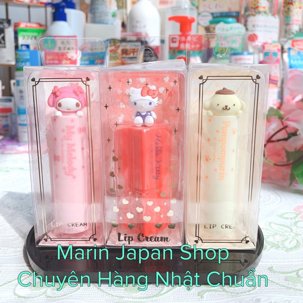 Son dưỡng ẩm bản siêu cute Lip Cream của Hello Kitty và My Melody Sanrio Nhật Bản