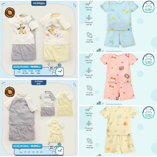 Bộ cộc mompa đáng yêu cho bé mùa hè