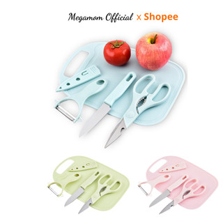 Set Dao Thớt Chế Biến Đồ Ăn Dặm Cho Bé