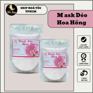 [1kg] Bột Mặt Nạ Mask Dẻo Hoa Hồng - Bột Nạ Dưỡng Sáng, Mịn, Ngừa Lão Hoá Da - Hàng Loại 1 Cao Cấp Chuyên Dùng Cho Spa