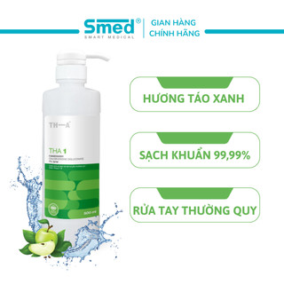 Sữa rửa tay tạo bọt sát khuẩn thường quy THA 1 - Hương Táo Xanh - chai 500ml