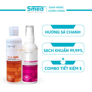 COMBO 3: Nước và Gel rửa tay khô TH.A Handrub 100ml+ TH.A Gel 120ml