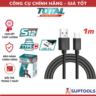 Dây cáp sạc usb type-a sang type-c 1m total tiucc01