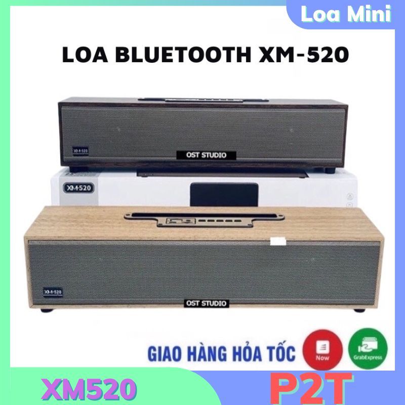Loa Bluetooth Võ Gỗ XM-520 20W. Loa XM 520 Âm Thanh Cực Đỉnh Thiết Kế Sang Trọng Bass Siêu Trầm Siêu Ấm BH 6 Tháng P2T