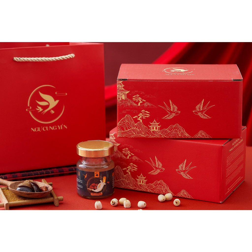 Combo 6 Hũ Yến Sào Chưng Sẵn Nguyên Chất Dành Cho Trẻ Em Hũ 70ml