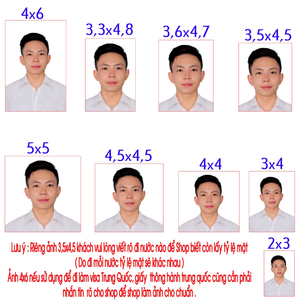 Ảnh Thẻ - In Có Chỉnh Sửa 4x6_3,5x4,5_5x5_4,5x4,5_3,3x4.8_3,6x4,7_3x4_2x3_5x7 - Ship Hỏa Tốc