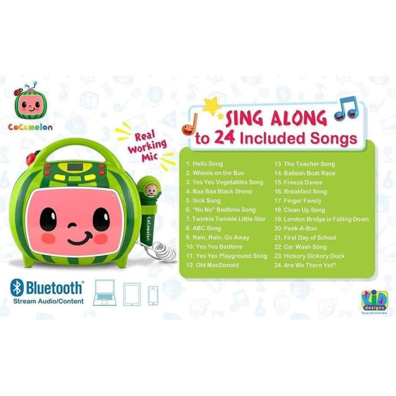 Micro Hát karaoke Đồ Chơi Cocomelon Chính Hãng Cho Bé