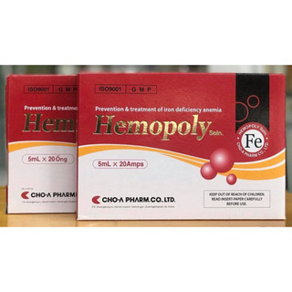 Sắt bổ máu hemopoly 20 ống