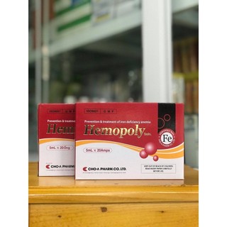Sắt bổ máu HEMOPOLY 20 ống [ CHÍNH HÃNG ]