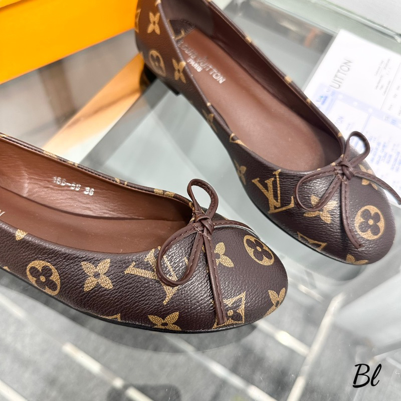 Giày Búp Bê Đế Bệt LV Nơ Nhí Fullbox - CERIHOUSE