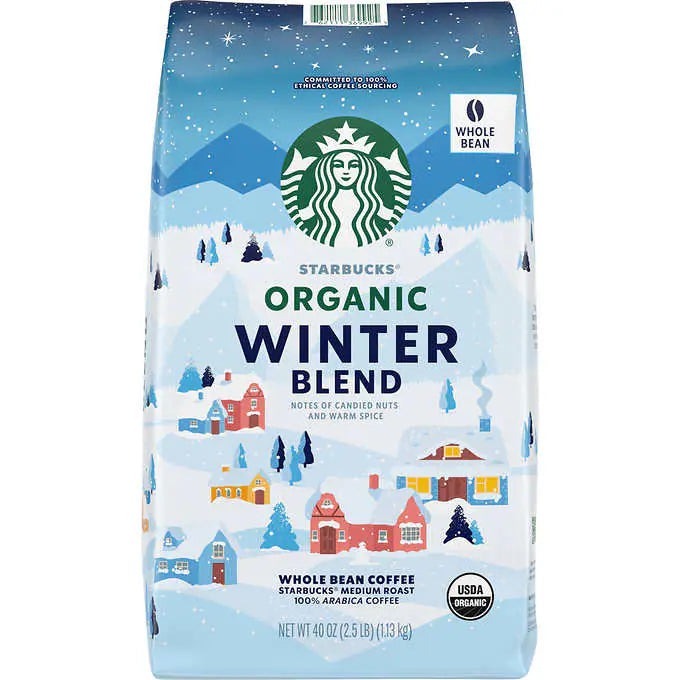 Cà phê nguyên hạt - Starbucks Organic Winter Blend , Medium 1.13kg