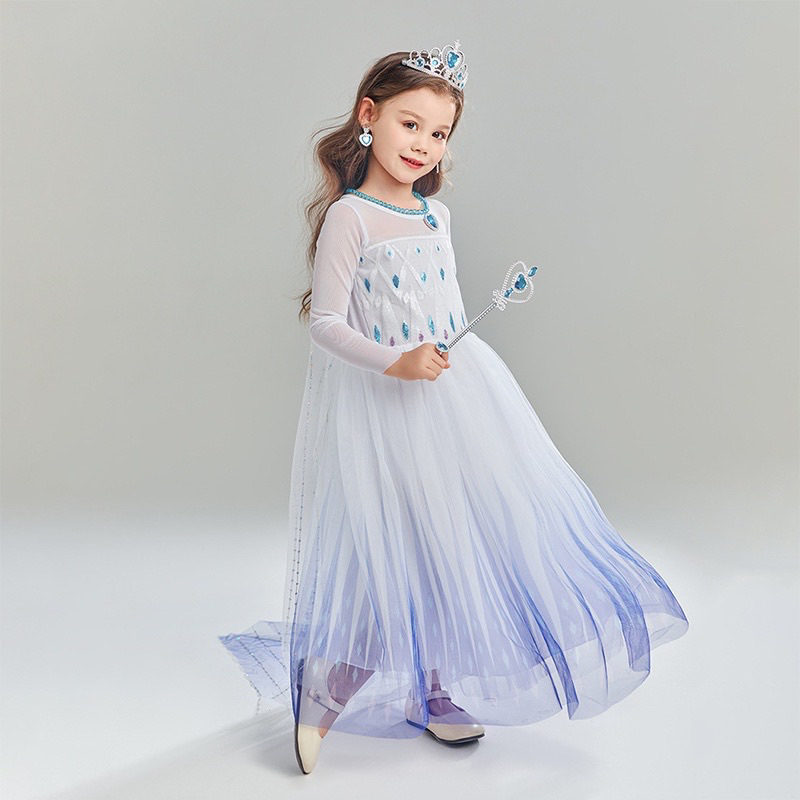 SIÊU PHẨM ĐẦM VÁY ELSA FROZEN 2 CAO CẤP CHO BÉ