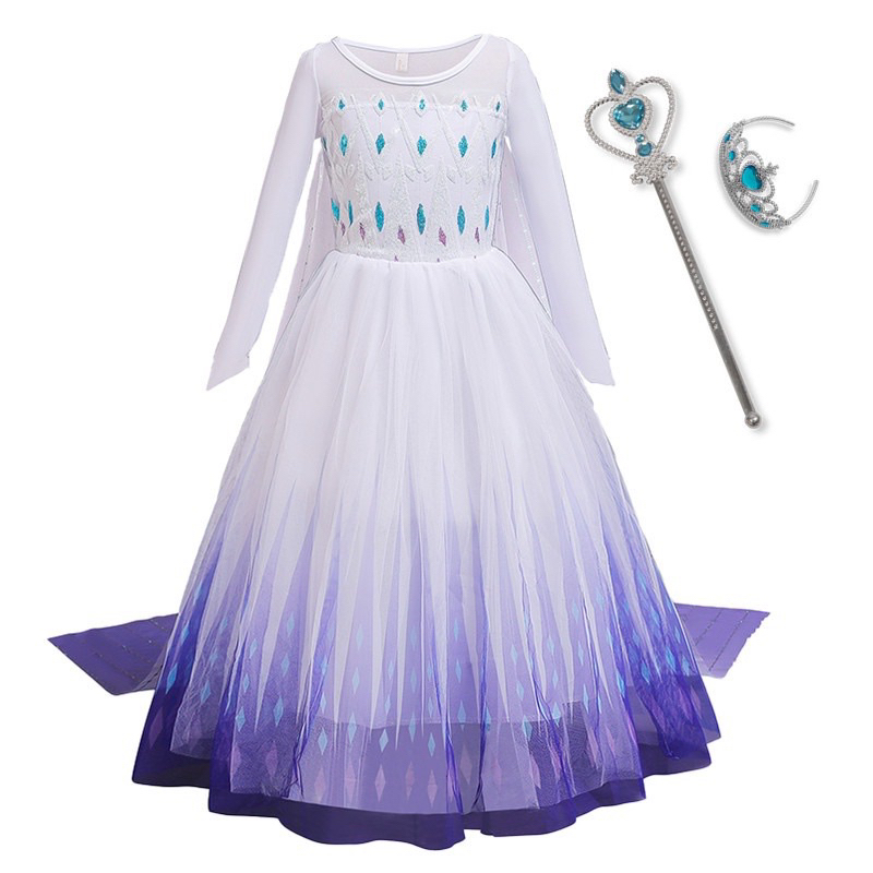 SIÊU PHẨM ĐẦM VÁY ELSA FROZEN 2 CAO CẤP CHO BÉ