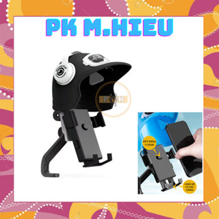 Giá Đỡ Điện Thoại Gắn Xe Máy có Mũ Bảo Hiểm che mưa che nắng, Chống Cướp Cực Chắc Chắn