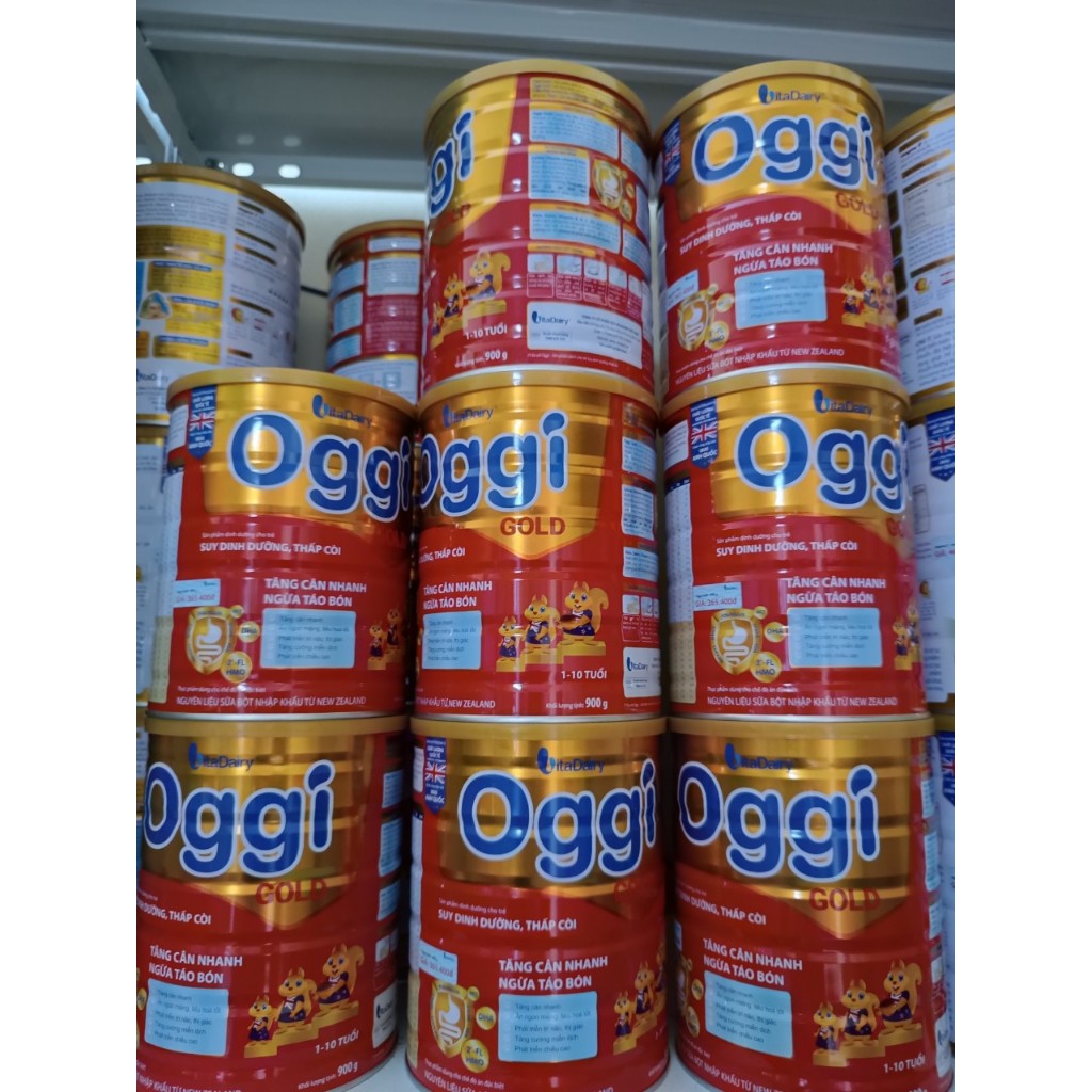 Sữa Oggi Gold 900g tăng cân nhanh, ngừa táo bón
