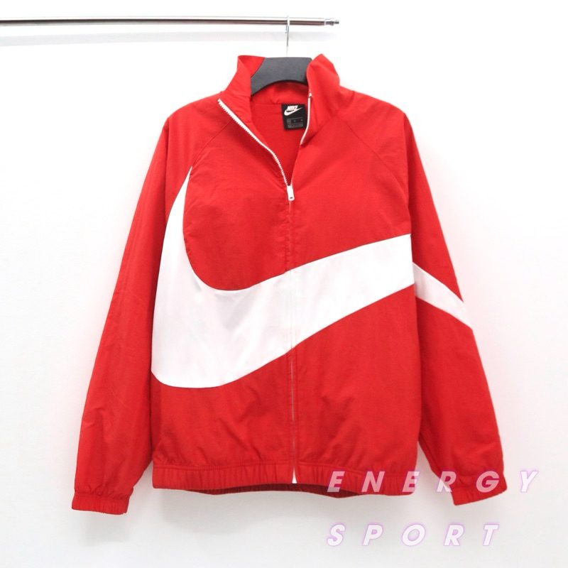 Áo Khoác Gió Unisex Nam Nữ Nike Sportswear Big Swoosh Woven Jacket - Đỏ