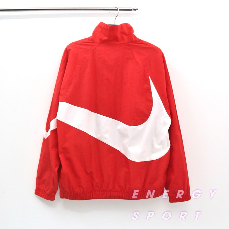 Áo Khoác Gió Unisex Nam Nữ Nike Sportswear Big Swoosh Woven Jacket - Đỏ
