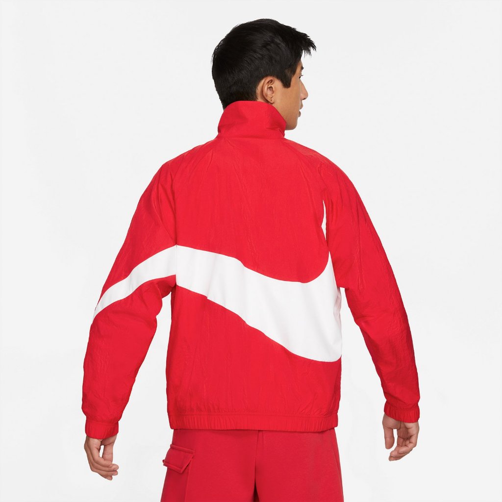 Áo Khoác Gió Unisex Nam Nữ Nike Sportswear Big Swoosh Woven Jacket - Đỏ