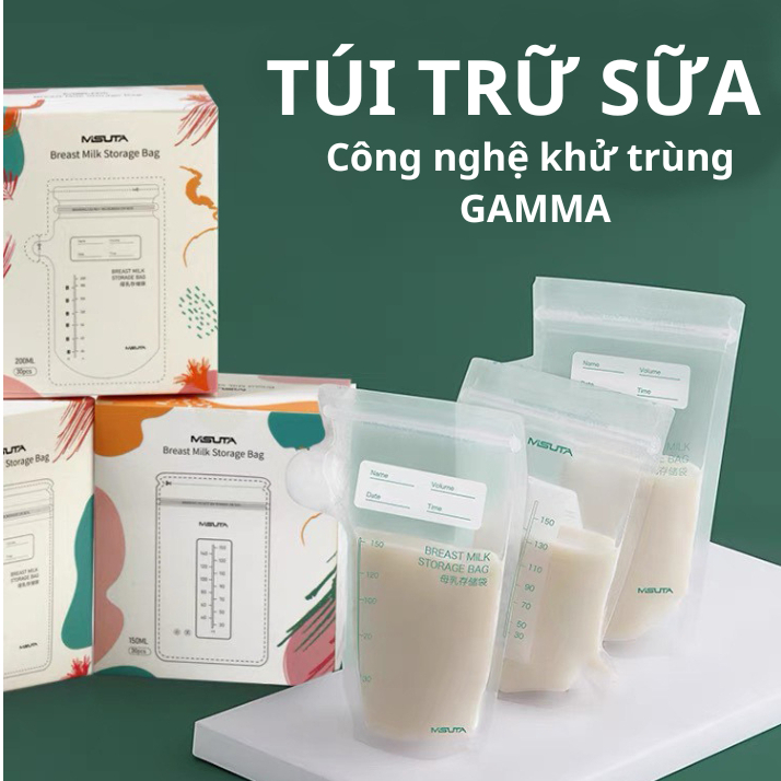 Túi trữ sữa Misuta dung tích 150ml và 200ml