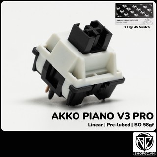 Switch AKKO PIANO PRO V3 | LINEAR | Pre-lubed | 5-PIN | Công tắc bàn phím cơ