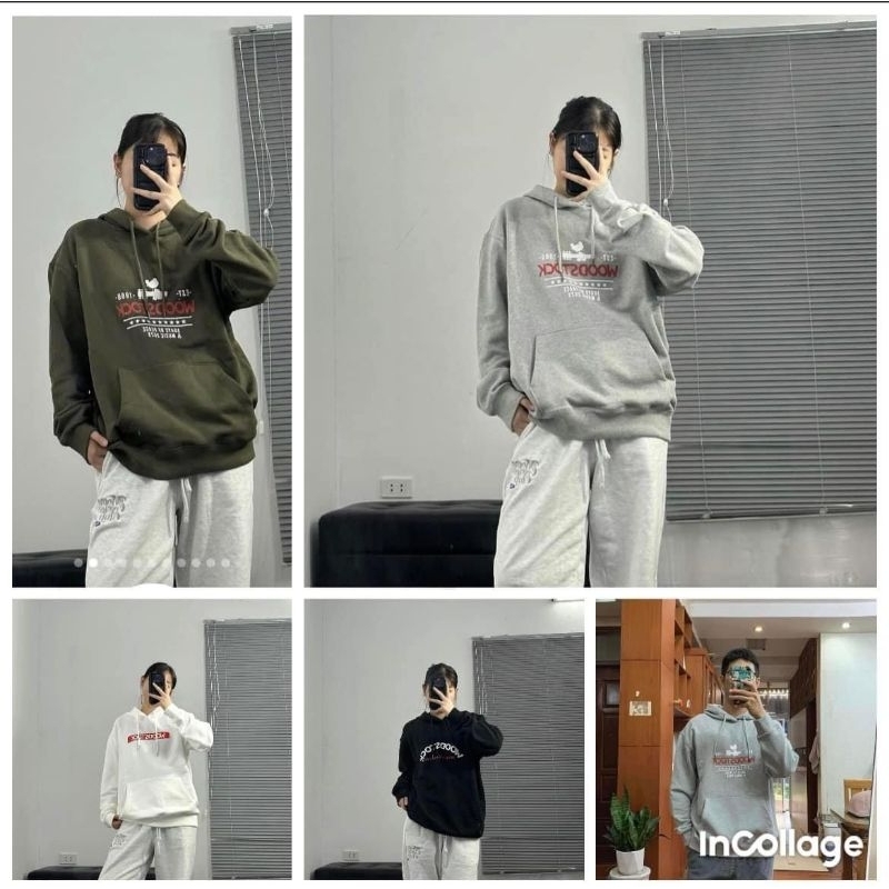 Áo Hoodle Unisex xuất Hàn vnxk full tem, túi hãng