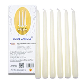 [21 màu] Hộp 6 nến thơm taper Eden Candle FTRAMART EDC2331 25cm (Lựa chọn màu)
