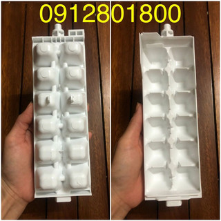 Khay đá rơi tủ lạnh Toshiba nội địa 12 viên, Khay làm đá xoay tủ lạnh chính hãng