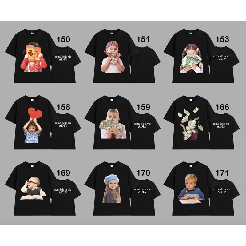 Tổng Hợp Áo Thun ADLV Hot Trend Form Unisex Nam Nữ thun 100% cotton 2 chiều - Hàng Full Bọc Tag