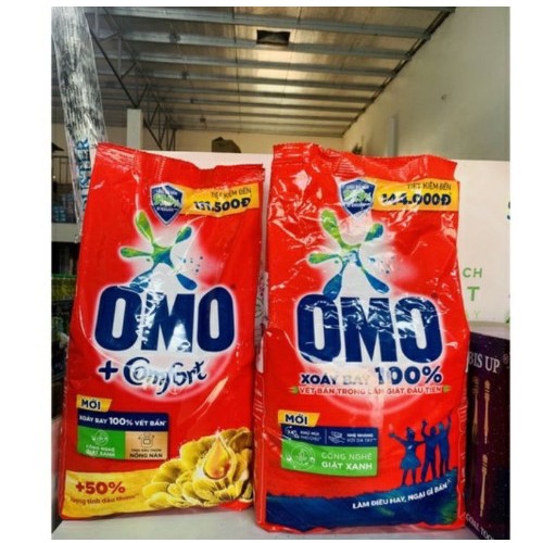 OMO Bột giặt Đỏ 5,7kg và Tinh dầu thơm Comfort 5,3kg hương Nước Hoa Hệ bọt thông minh
