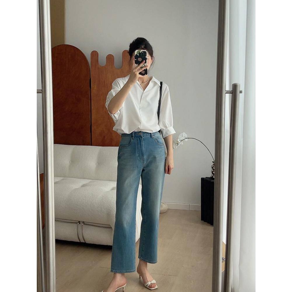 Sơ mi thô cúc sau lưng A929