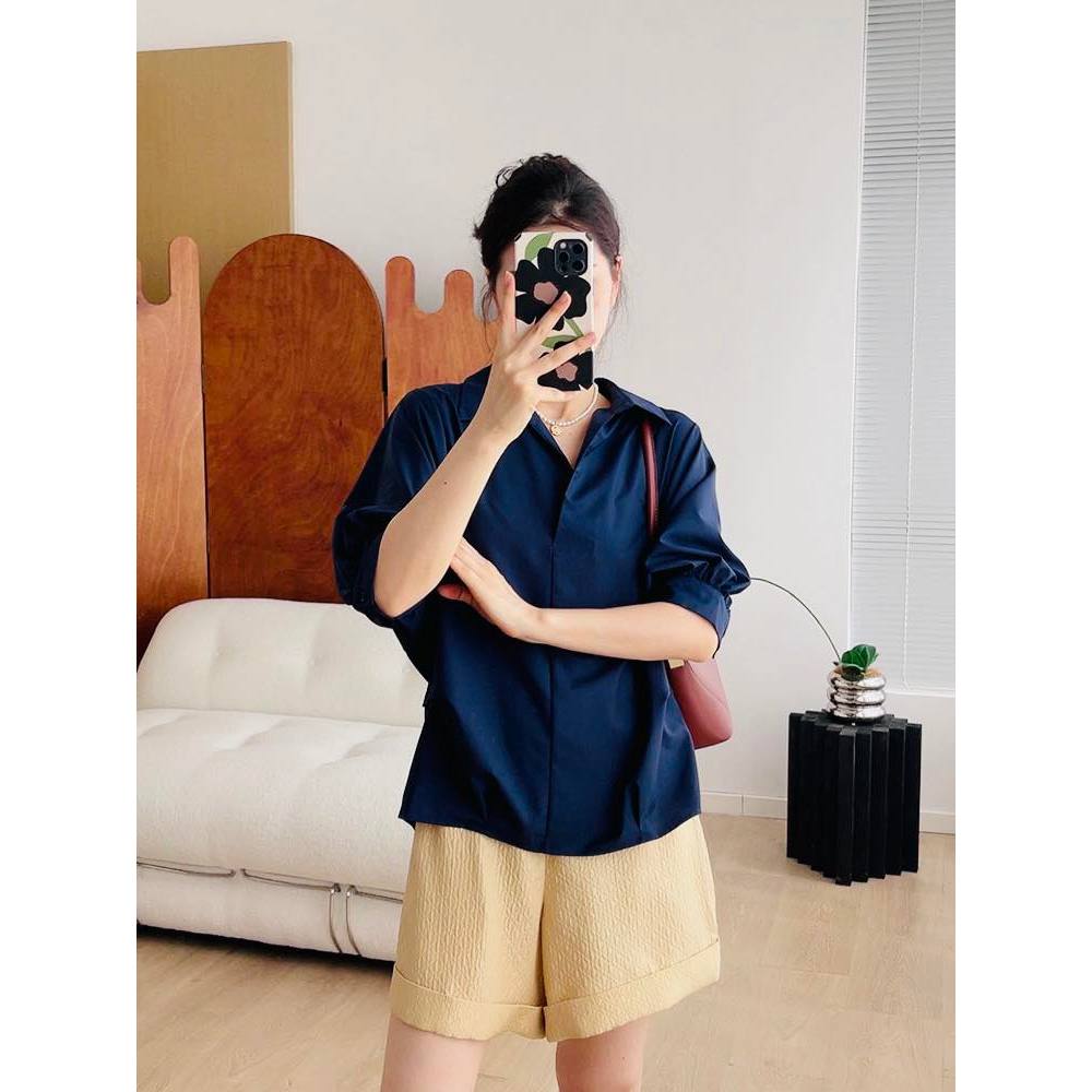 Sơ mi thô cúc sau lưng A929