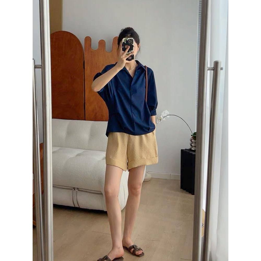 Sơ mi thô cúc sau lưng A929