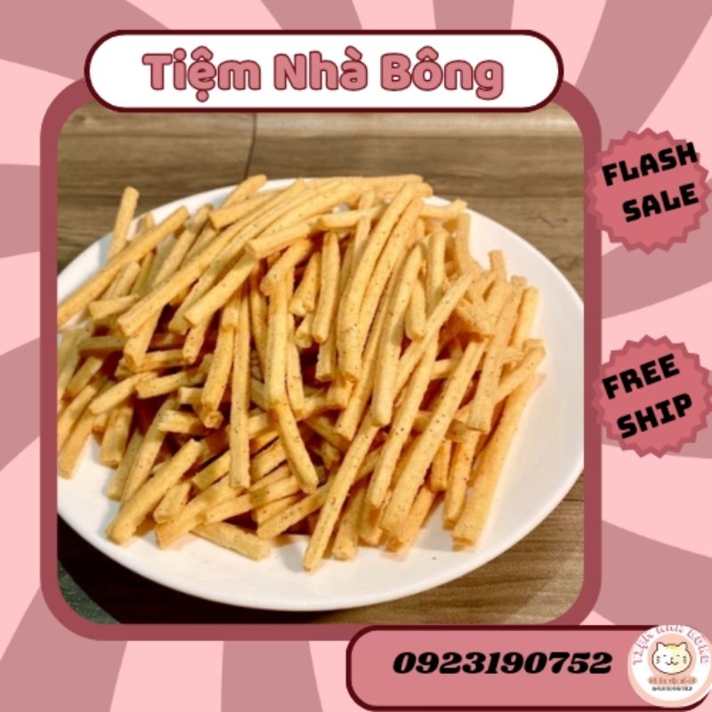 500g Snack bim Ngó Sen cay nhẹ giòn thơm