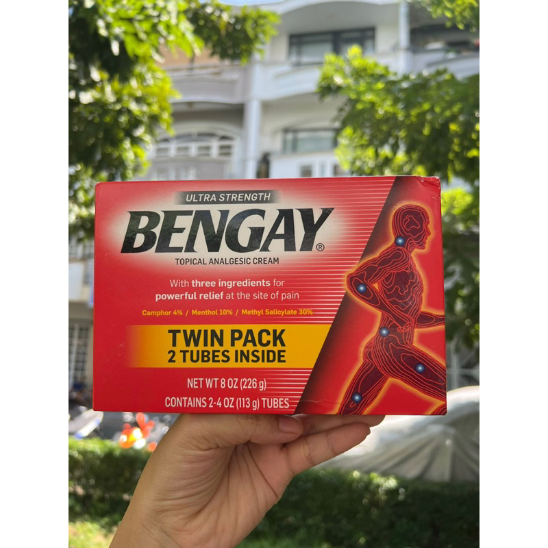.Date 2025.Kem giảm đau BENGAY dầu nóng xoa bóp 113g x2