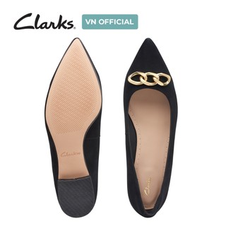 Giày Búp Bê Da Lộn Nữ Clarks - Laina15 Trim