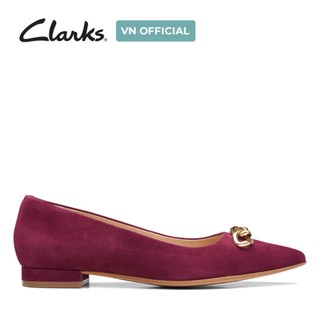 Giày Búp Bê Da Lộn Nữ Clarks - Laina15 Trim