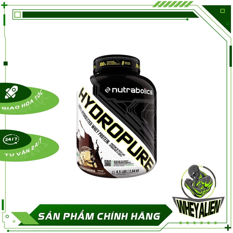 Sữa Dinh Dưỡng Tăng Cơ Bắp Nhanh NUTRABOLICS HYDROPURE 4.5LBS 2.1KG Từ Canada