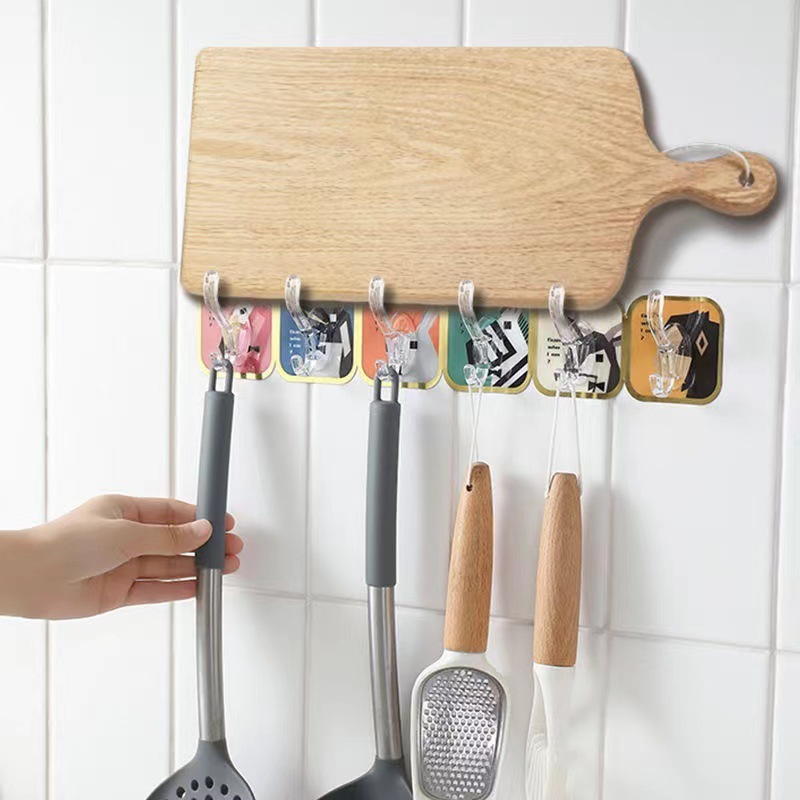 Móc dán tường treo đồ bộ combo 6 móc nhiều hình ngộ nghĩnh My Home DN234