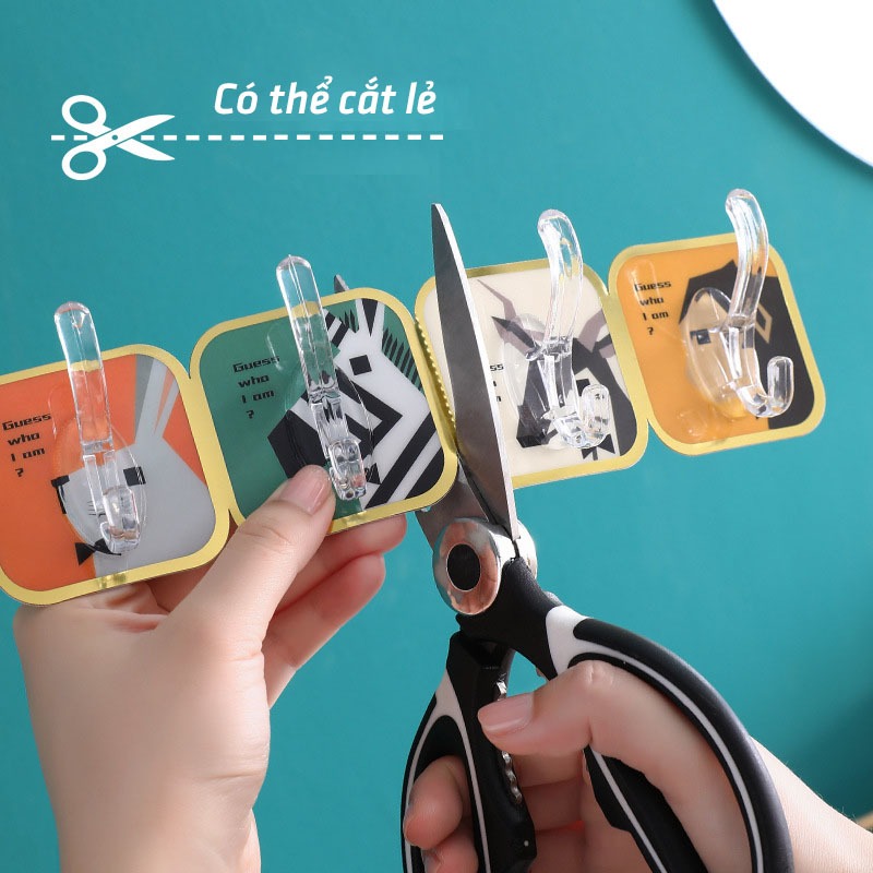 Móc dán tường treo đồ bộ combo 6 móc nhiều hình ngộ nghĩnh My Home DN234