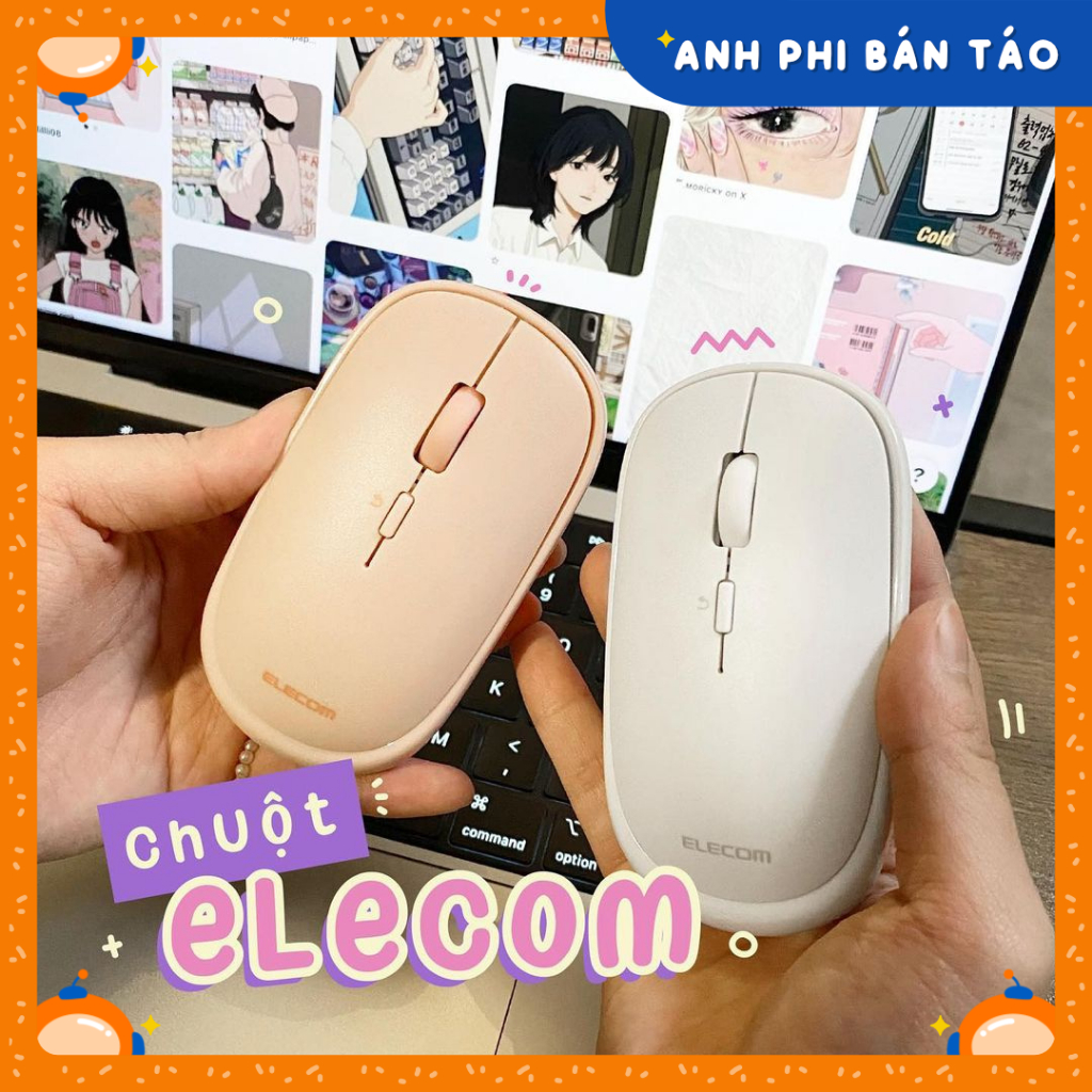 Chuột Không Dây Bluetooth Silent Giảm Ồn, 4 Nút Tặng Kèm Bao Da