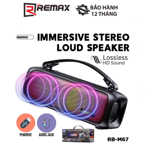 Loa Bluetooth Bass REMAX RB-M67