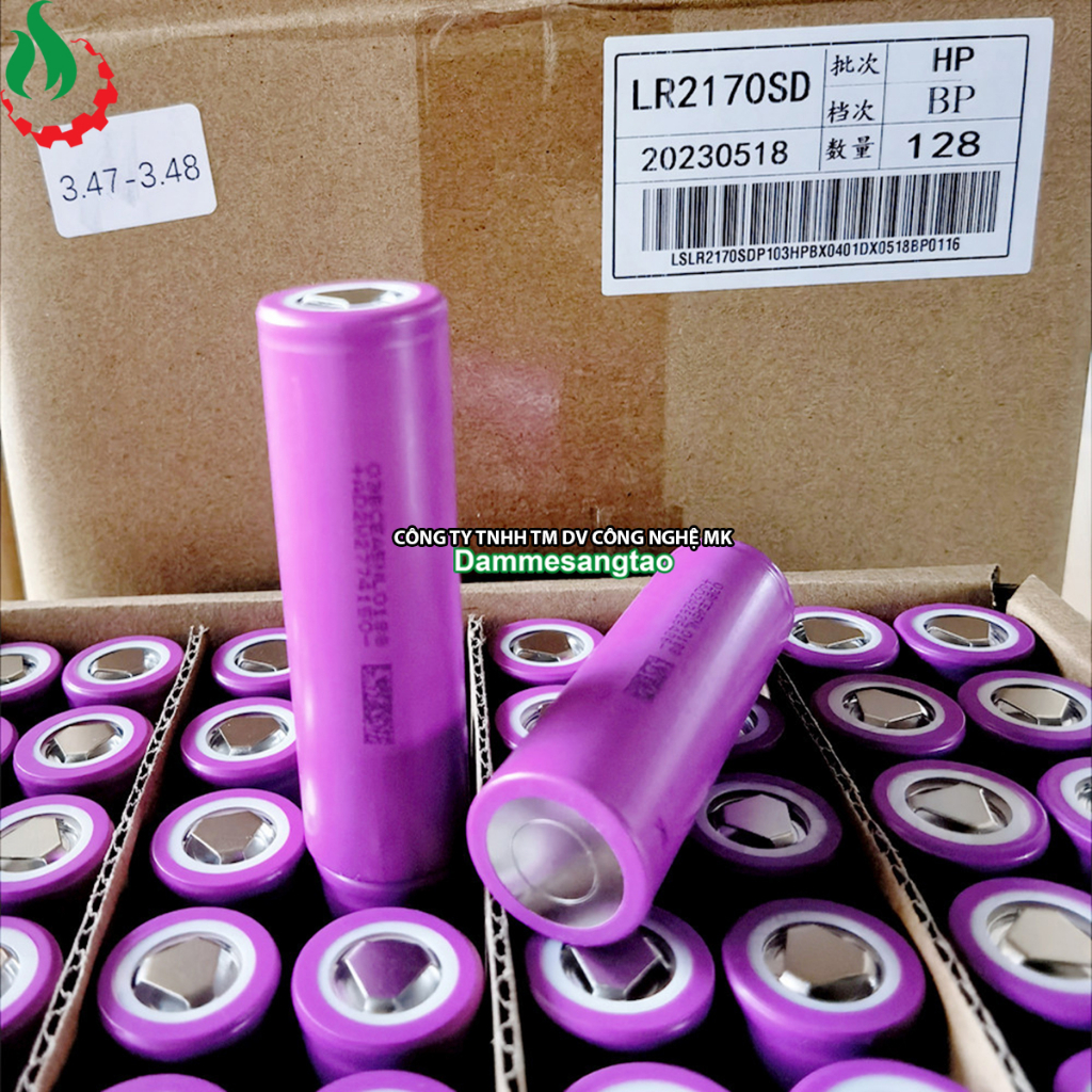 Cell pin 21700 Lishen Li-ion 3.7V 5000mAh 3C xả 15A