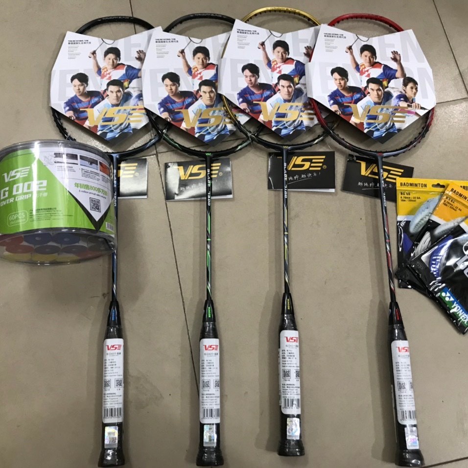 Vợt cầu lông VS CHÍNH HÃNG khung carbon chịu lực căng tới 13,5kg