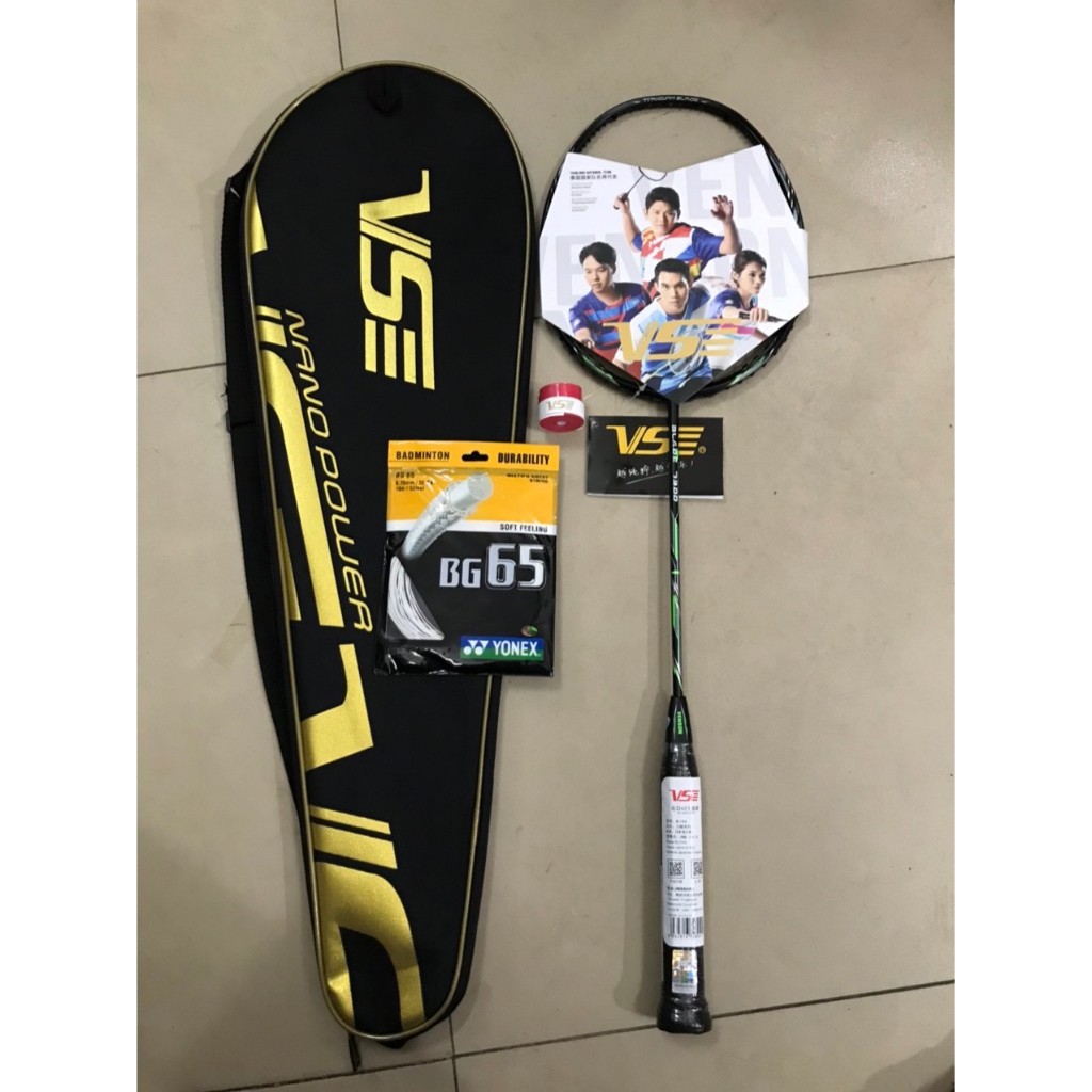 Vợt cầu lông VS CHÍNH HÃNG khung carbon chịu lực căng tới 13,5kg