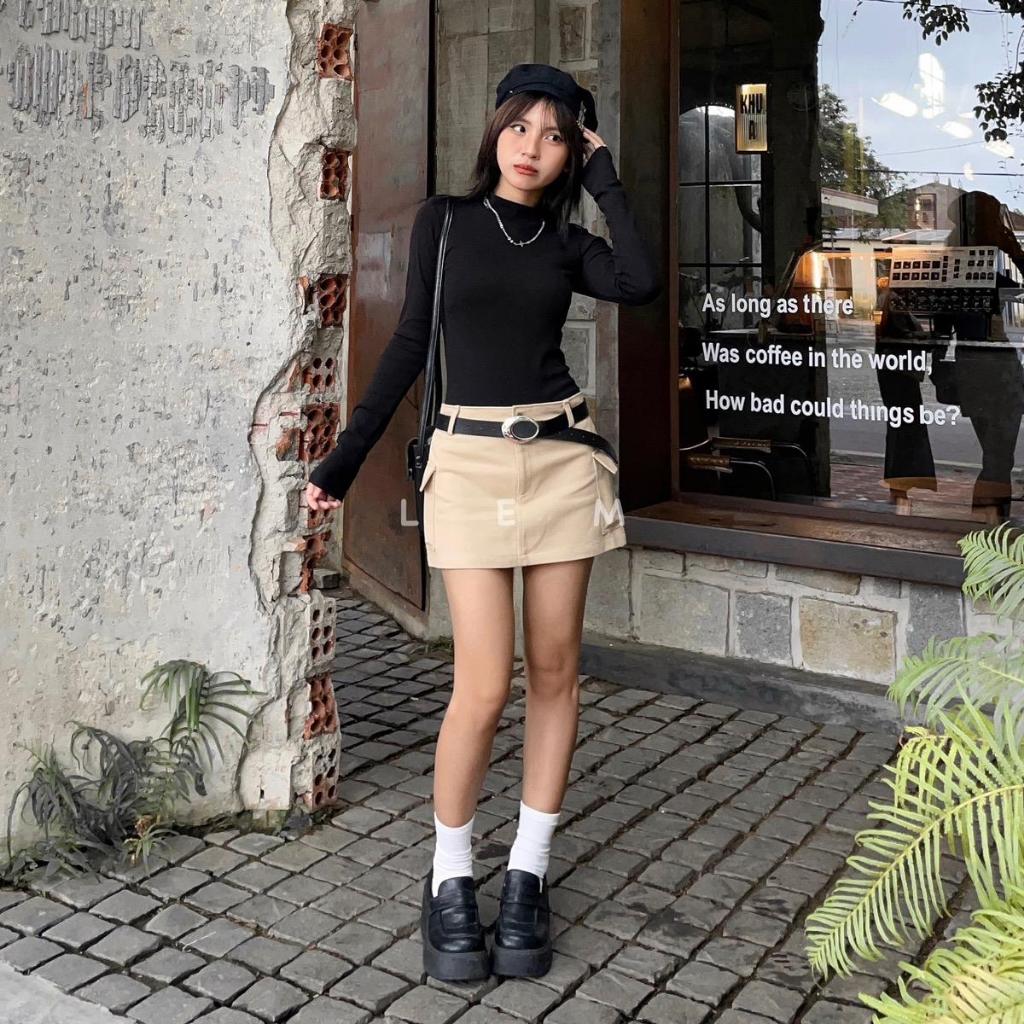 CHÂN VÁY KAKI TÚI HỘP DÀY DẶN