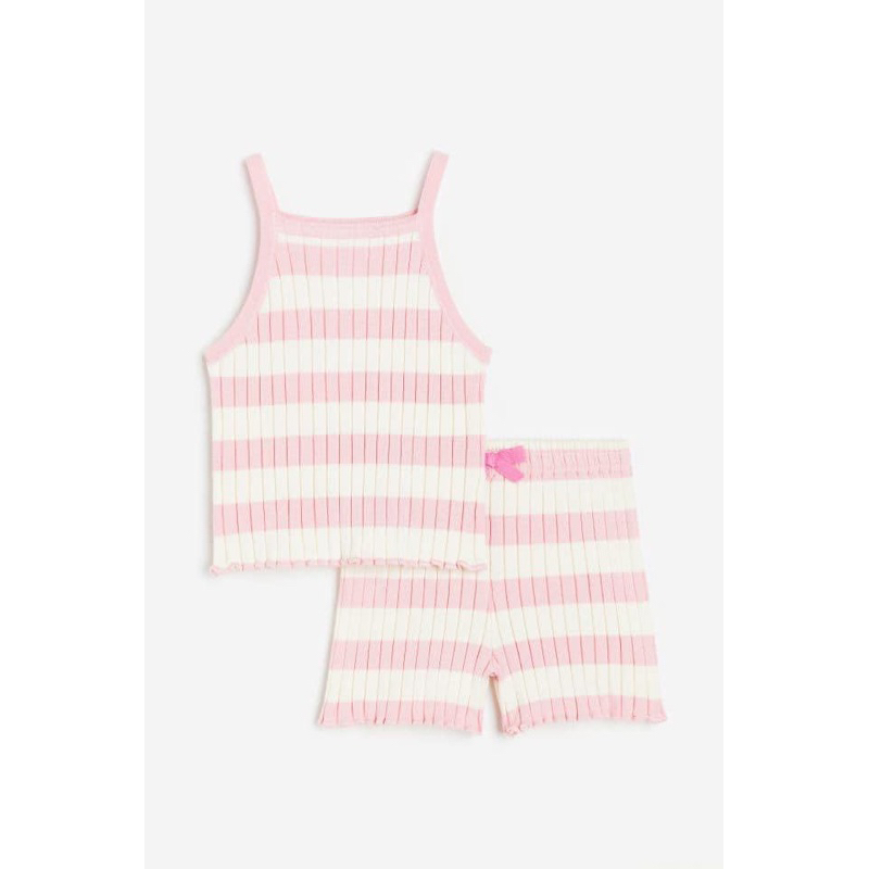 Set bộ sọc hồng siu xinh cho beé gái