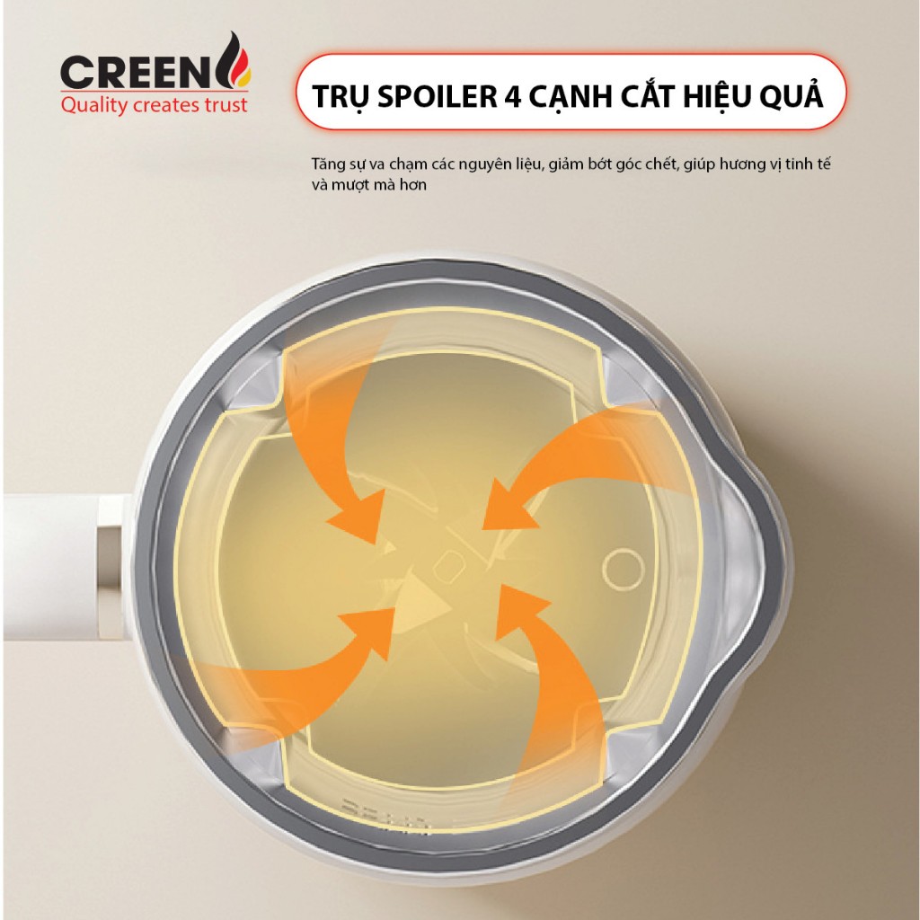 Máy làm sữa hạt Creen 1Lít CR-1000 Plus phiên bản mới update