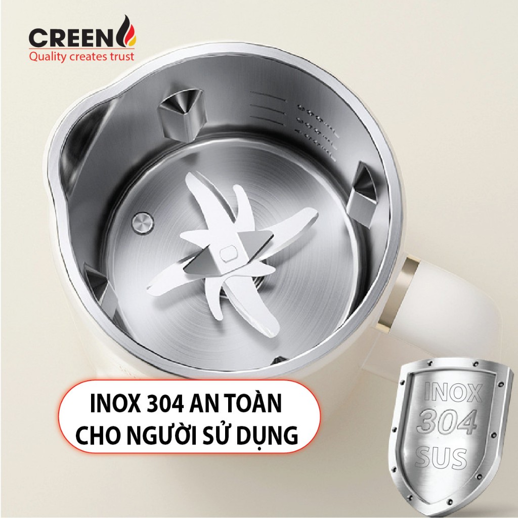 Máy làm sữa hạt Creen 1Lít CR-1000 Plus phiên bản mới update