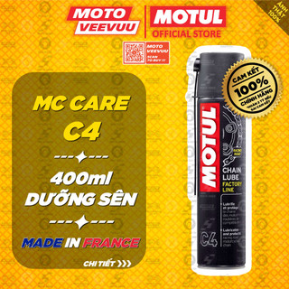 [MTVV] Chai xịt dưỡng sên bôi trơn xích MOTUL MC CARE C4 Chain Lube Factory Line 400ml<END>